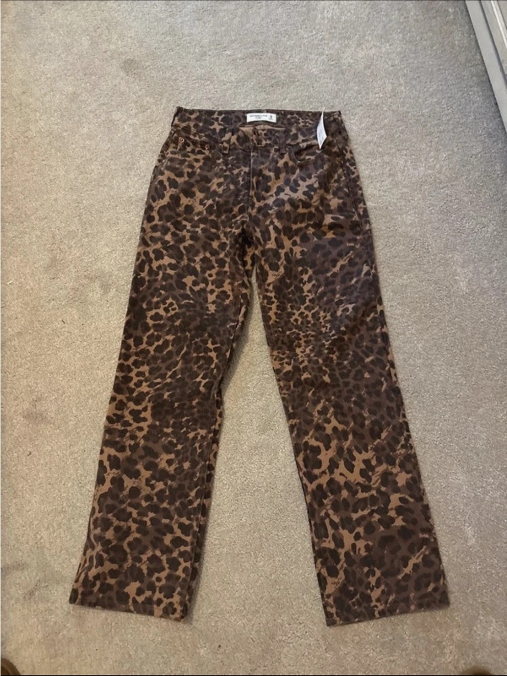 Abercrombie Leopard Print Jeans